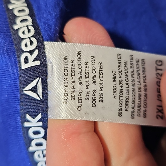 Reebok Men's XXL Dark Blue Pullover Hoodie - Picture 6 of 6